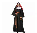 Disfraz de Monja negro para mujer