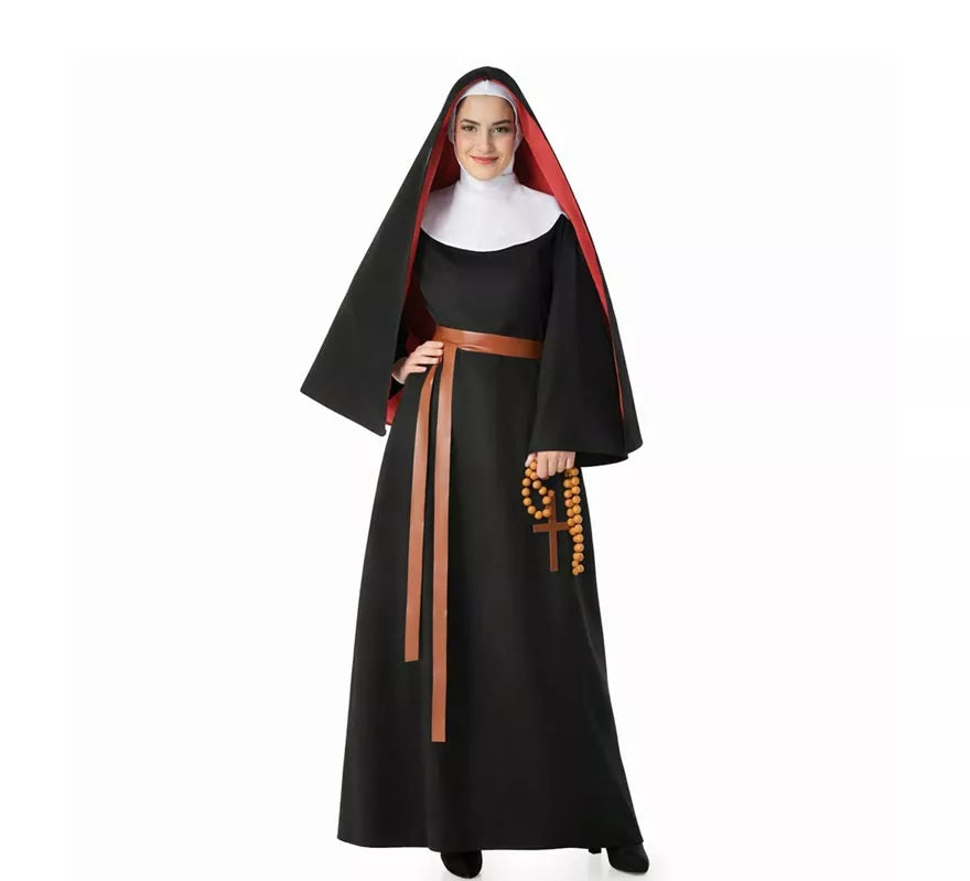 Translation missing: de.Disfraz de Monja negro para mujer