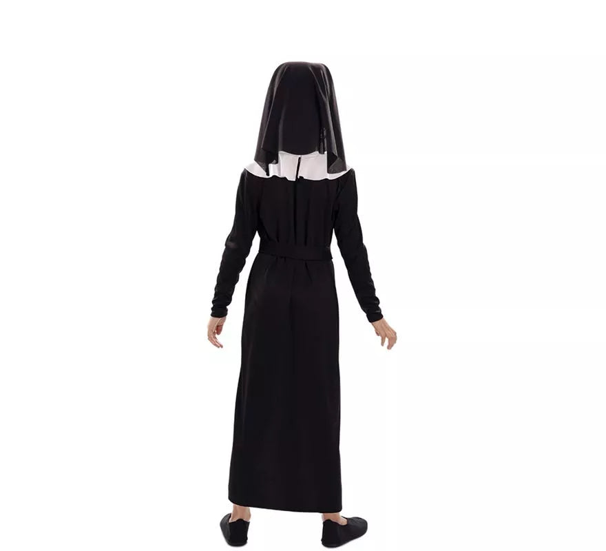 Translation missing: de.Disfraz de Monja negro para niña