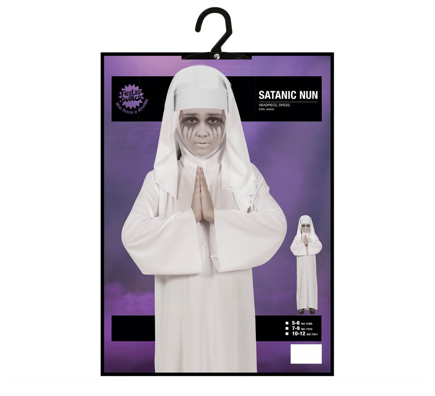 Translation missing: de.Disfraz de Monja Satánica para niña