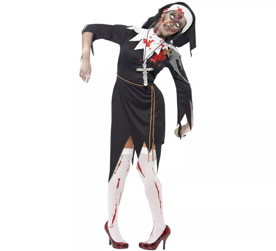 Translation missing: de.Disfraz de Monja Zombie para Mujer