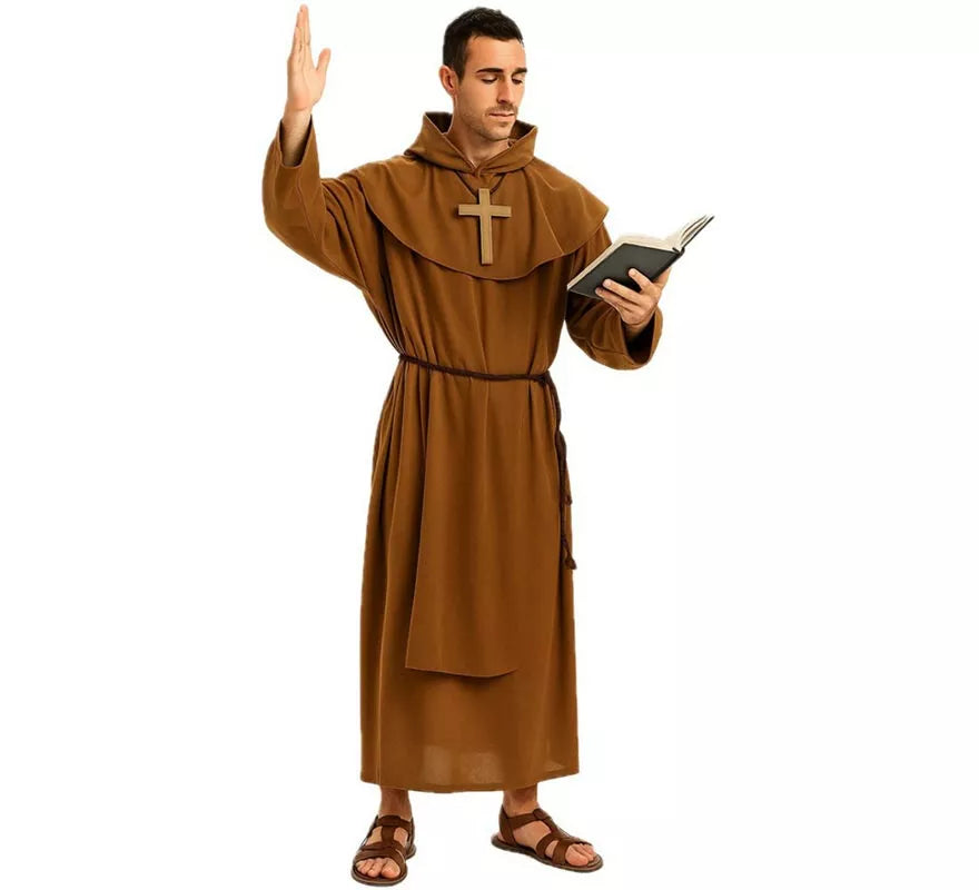Translation missing: de.Disfraz de Monje Franciscano para hombre