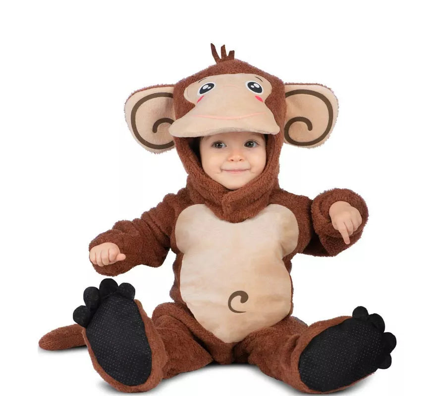 Translation missing: de.Disfraz de Mono con gorro y cola para bebé y niños