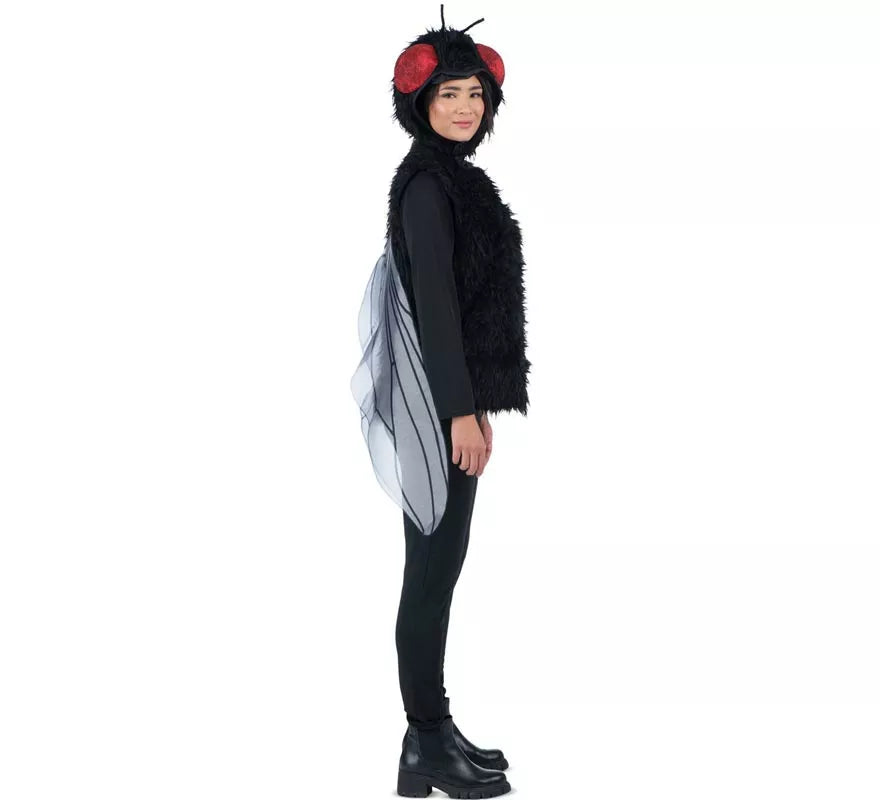 Translation missing: de.Disfraz de Mosca con gorro y alas para adulto