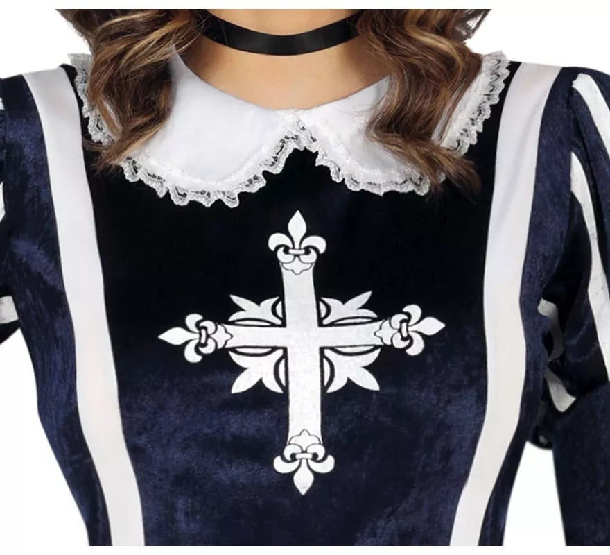 Translation missing: de.Disfraz de Mosquetera azul para mujer