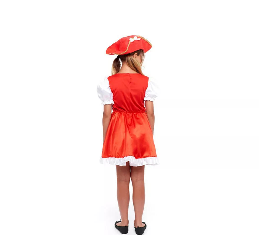 Translation missing: de.Disfraz de Mosquetera Roja en Vestido para niña