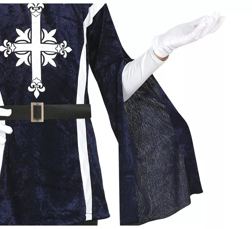 Translation missing: de.Disfraz de Mosquetero Azul Elegante para niño