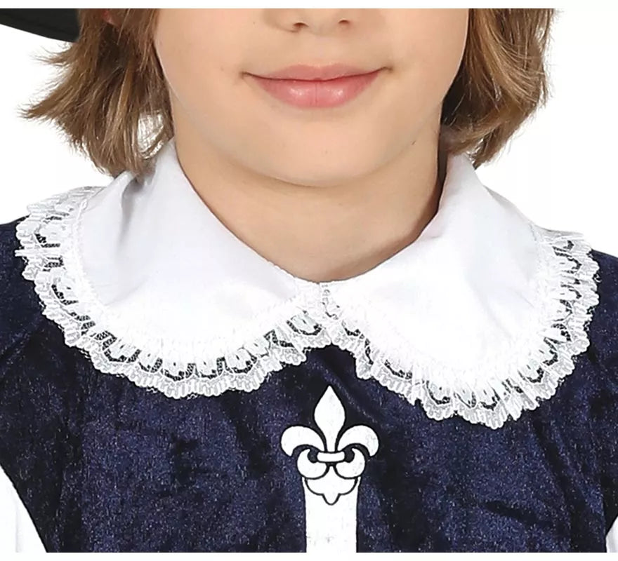 Translation missing: de.Disfraz de Mosquetero Azul Elegante para niño