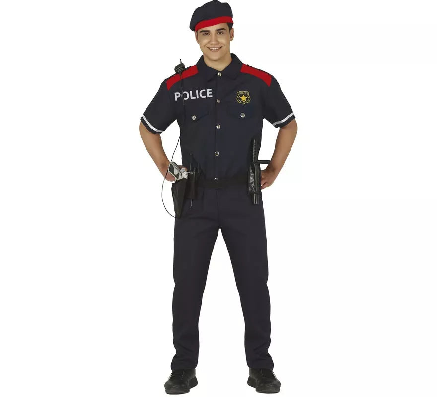 Translation missing: de.Disfraz de Mosso d'Esquadra para hombre
