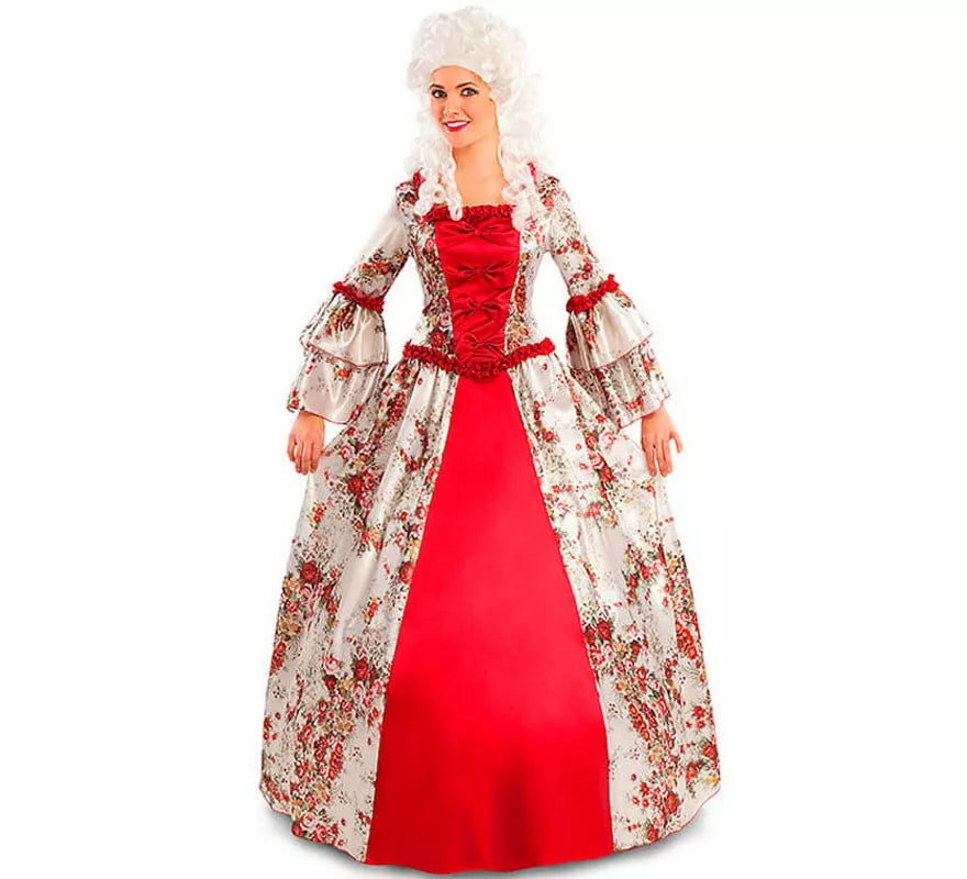 Translation missing: de.Disfraz de Mujer Colonial roja para mujer