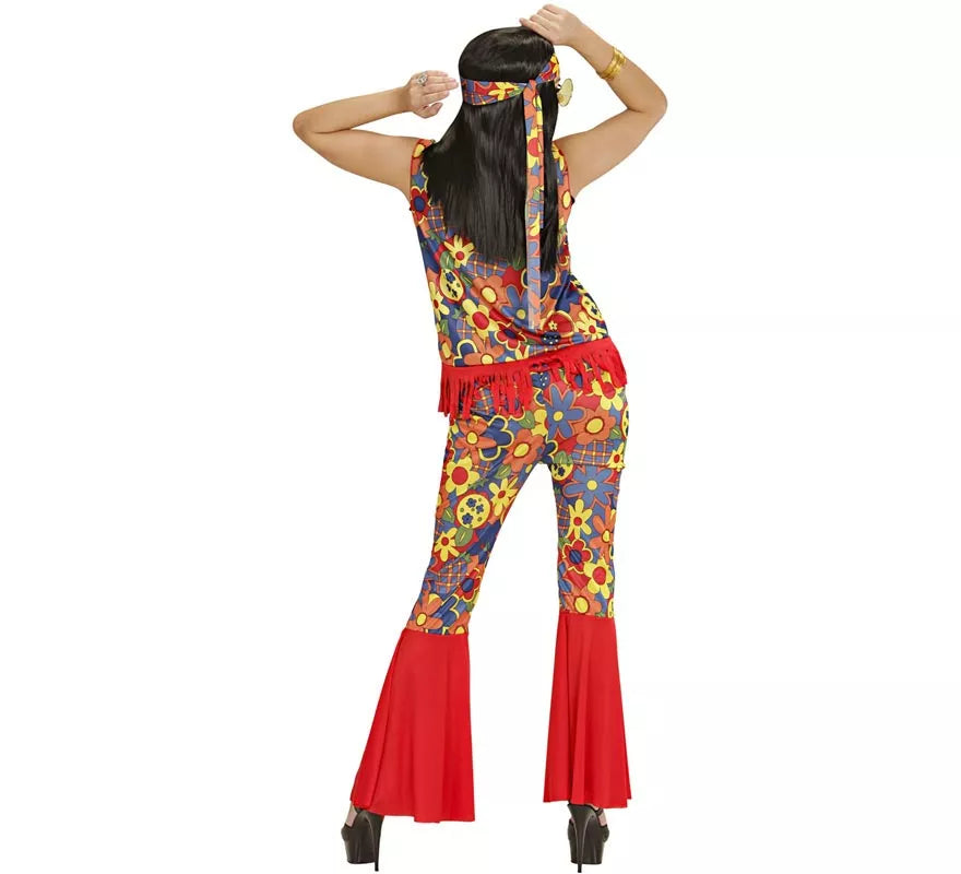 Translation missing: de.Disfraz de Mujer Hippie con cinta y medallón para mujer