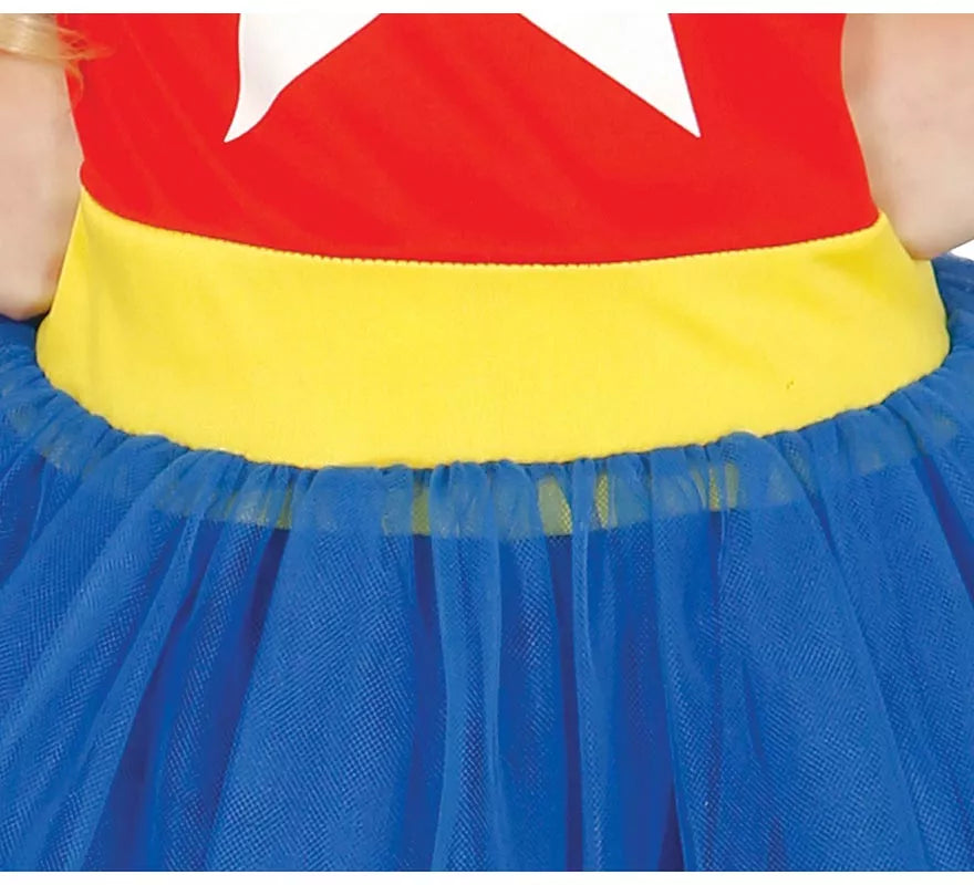 Translation missing: de.Disfraz de Mujer Maravilla con tutú para niña