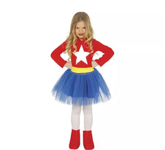 Wonder Woman Kostüm mit Tutu für Mädchen