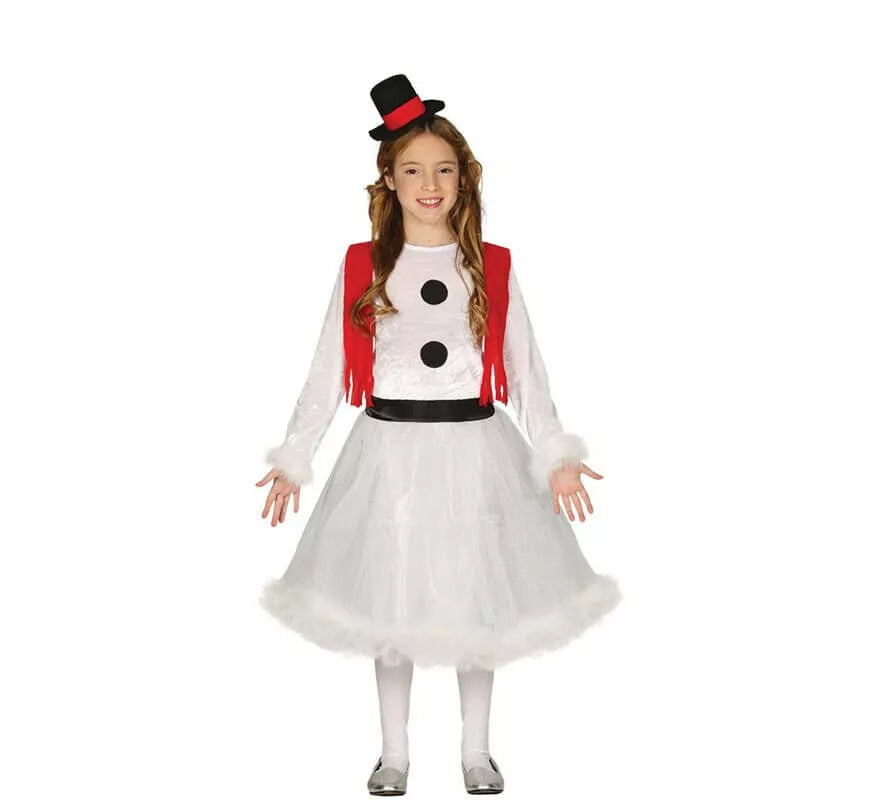 Translation missing: de.Disfraz de Muñeca de Nieve para niña