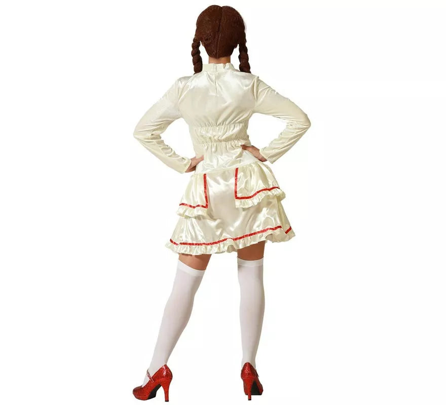 Translation missing: de.Disfraz de Muñeca de Porcelana Beige para mujer