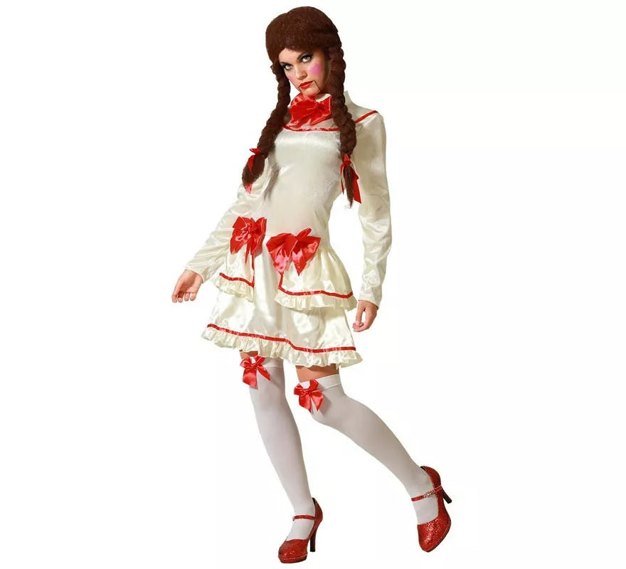 Translation missing: de.Disfraz de Muñeca de Porcelana Beige para mujer