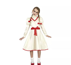 Haunted Doll Kostüm mit Schleifen für Mädchen
