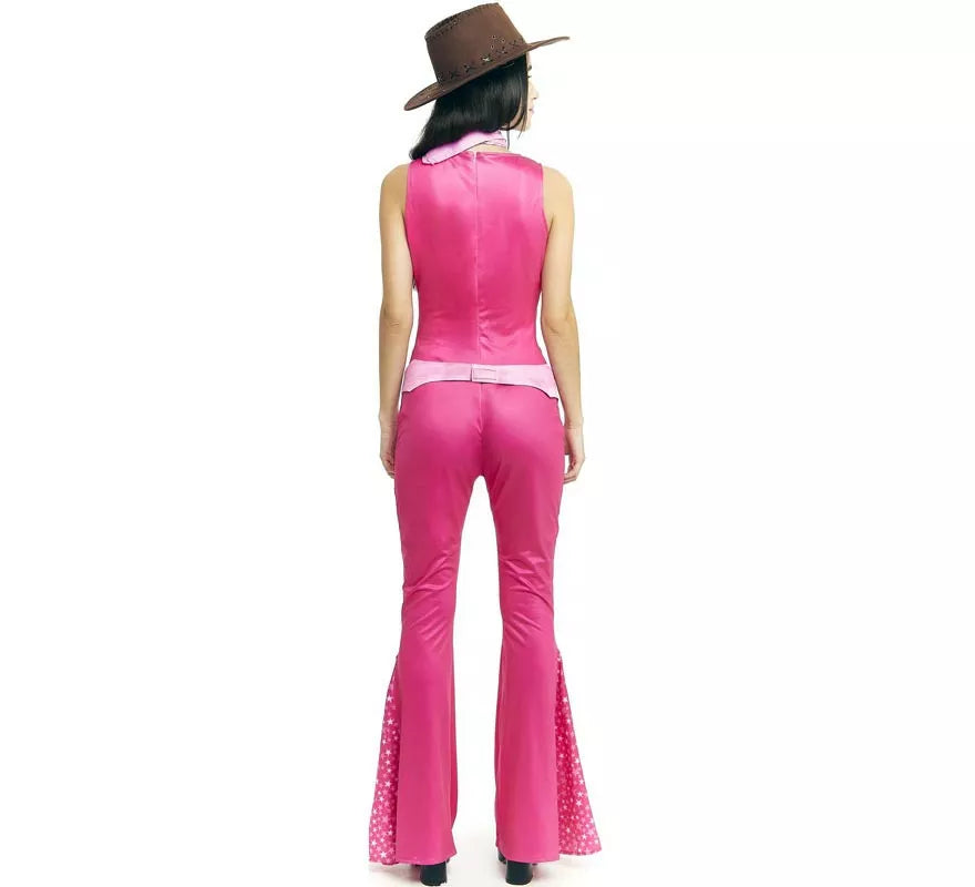 Disfraz de Muñeca Famosa Vaquera fucsia para mujer
