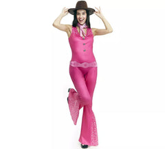 Fuchsia Cowgirl Berühmtes Puppenkostüm für Damen