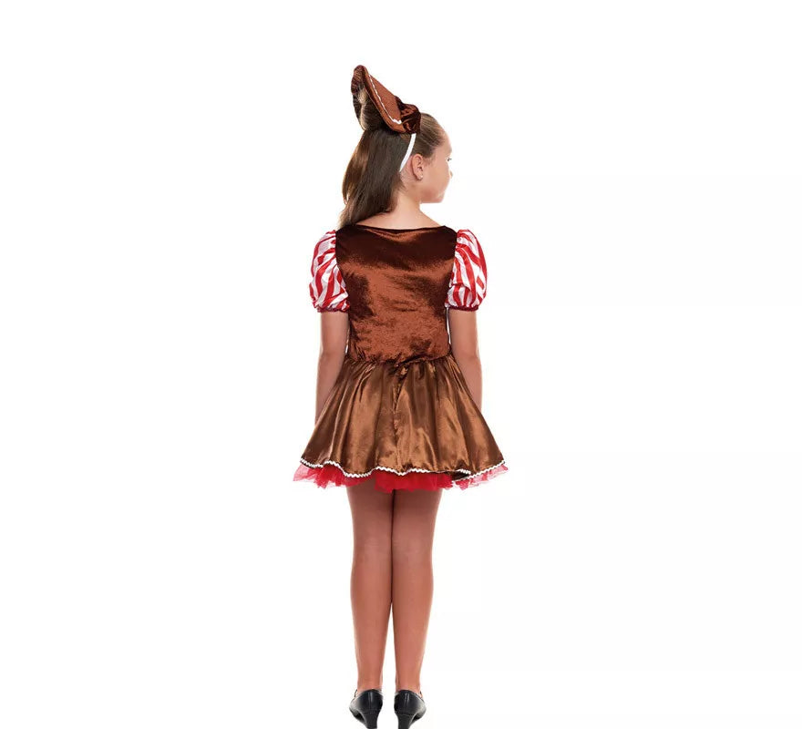 Translation missing: de.Disfraz de Muñeca Jengibre de Navidad para niña
