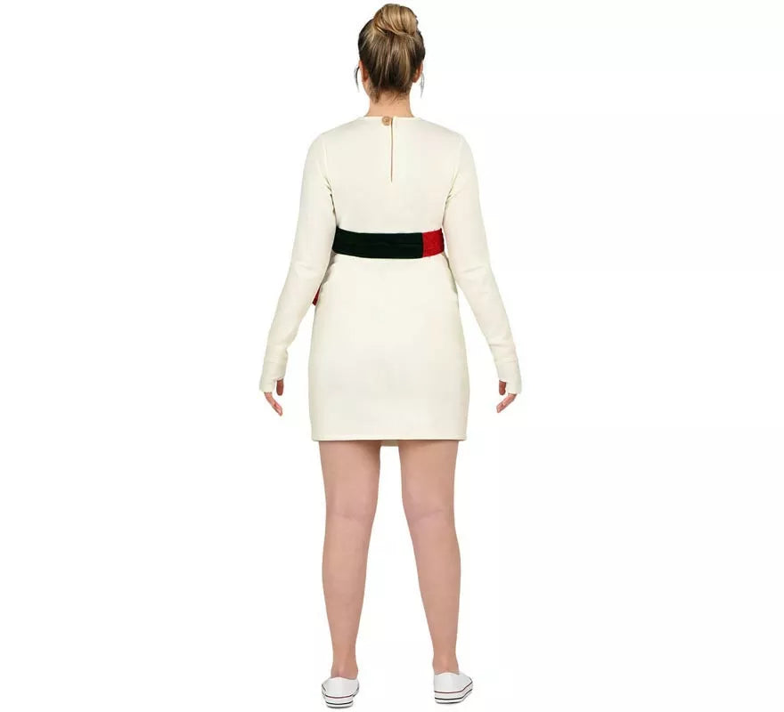 Disfraz de Muñeco de Nieve en vestido para embarazadas