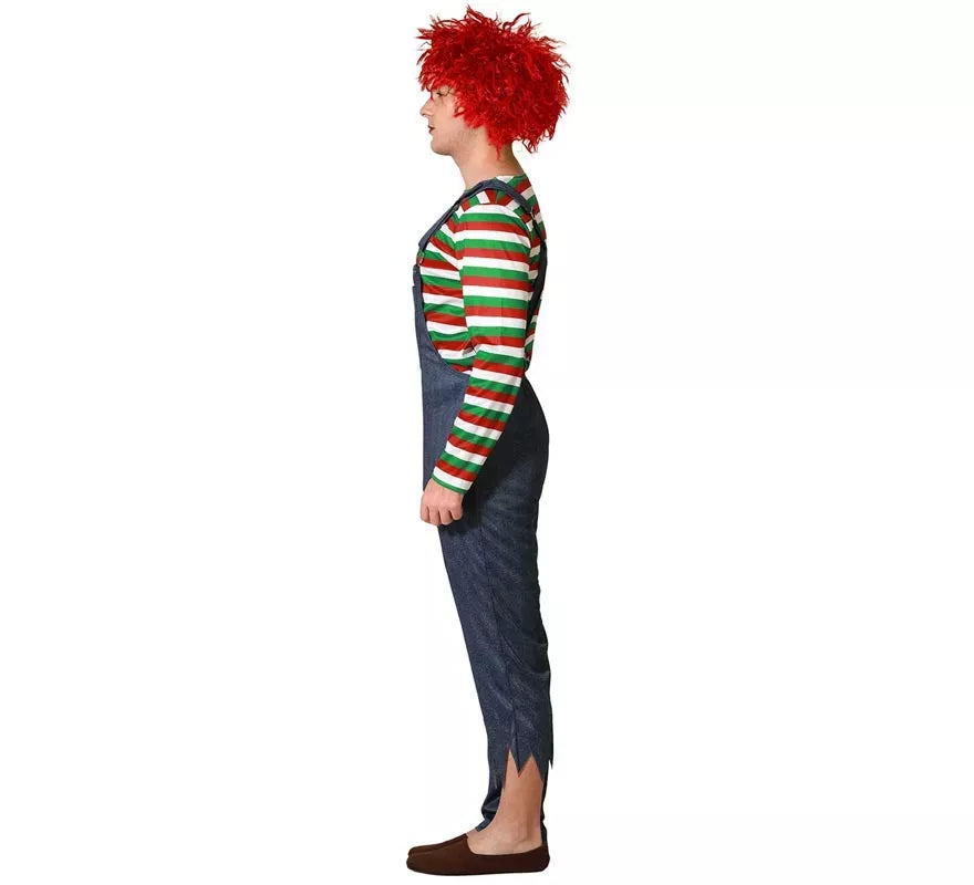 Disfraz de Muñeco Diabólico Multicolor para hombre