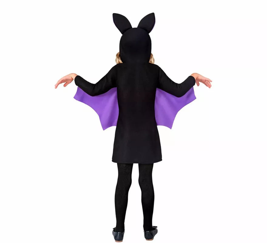 Translation missing: de.Disfraz de Murciélago morado para niña