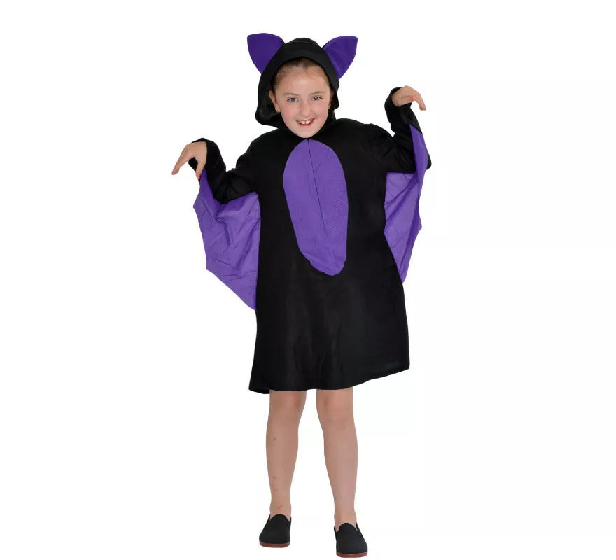 Translation missing: de.Disfraz de Murciélago morado para niña