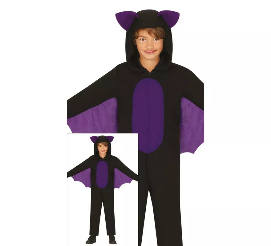 Translation missing: de.Disfraz de Murciélago morado para niño