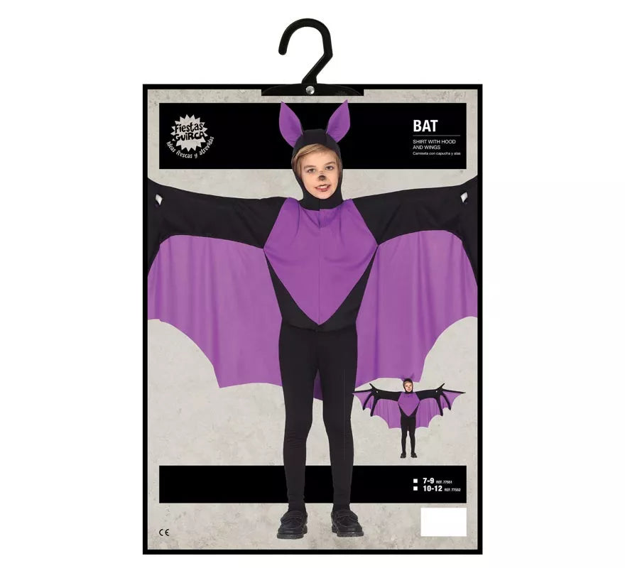 Translation missing: de.Disfraz de Murciélago Morado para niños