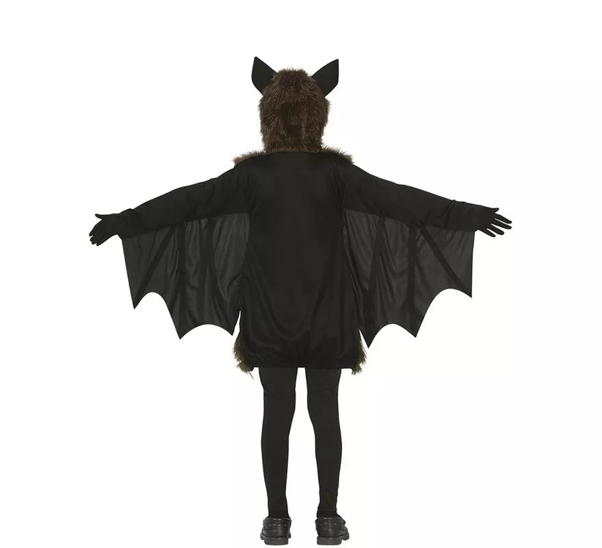 Translation missing: de.Disfraz de Murciélago Peludo Oscuro para niño