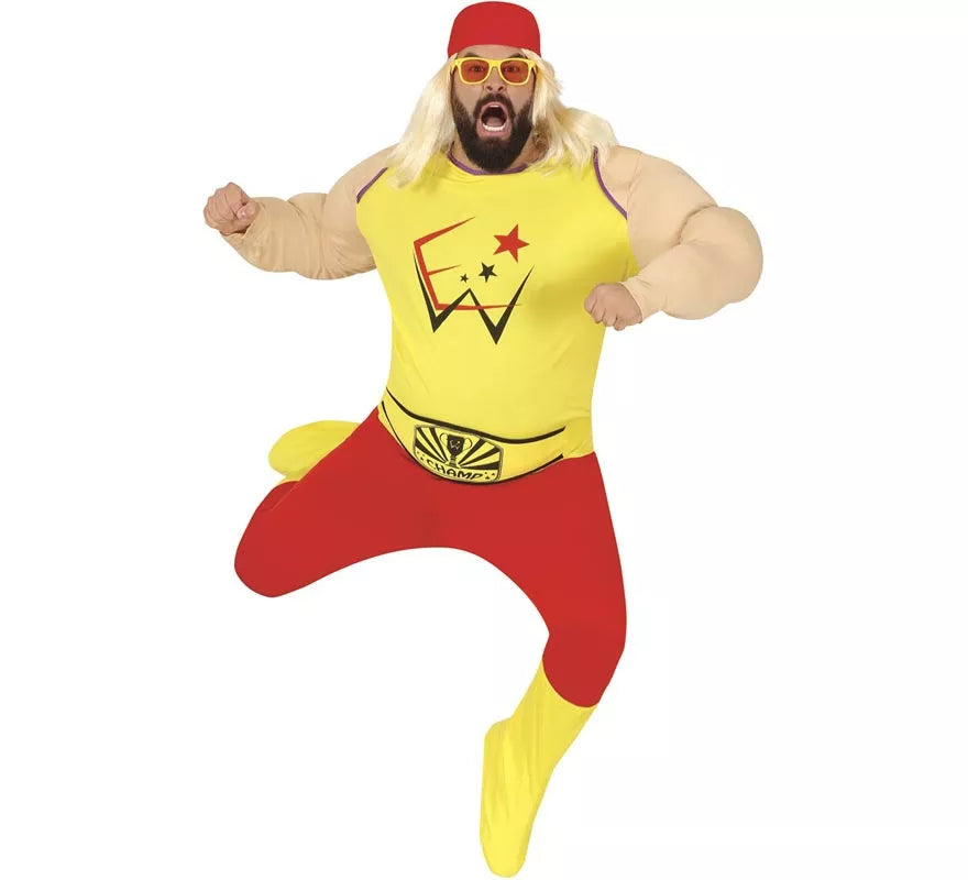 Translation missing: de.Disfraz de Musculoso de Lucha Libre para hombre
