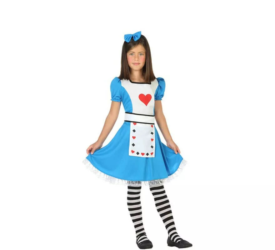 Translation missing: de.Disfraz de Niña del espejo con Corazones para niña
