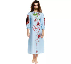 Possessed Girl Kostüm in blauer Robe für Damen