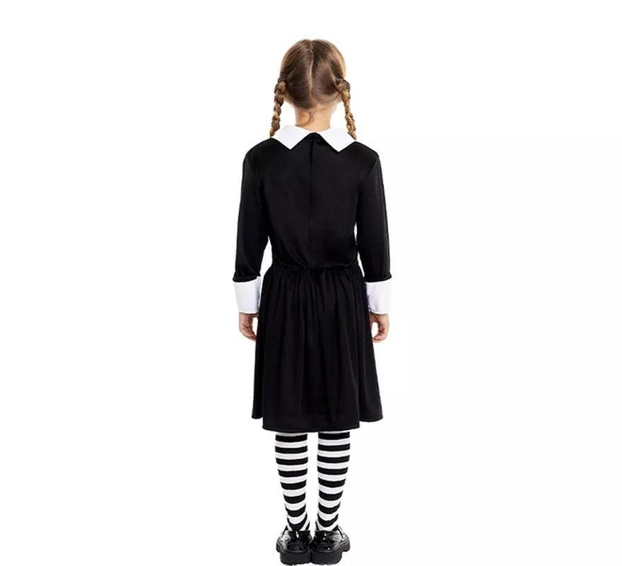 Translation missing: de.Disfraz de Niña Siniestra Clásico negro para niña y adolescente