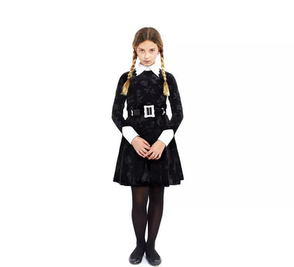 Disfraz de Niña Siniestra Clásico para niña y adolescente