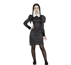 Sinister Girl Kostüm mit Punkten für Teenager