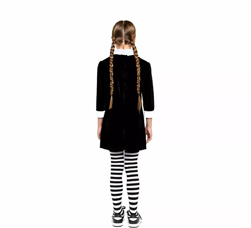 Translation missing: de.Disfraz de Niña Siniestra de Terciopelo para niña
