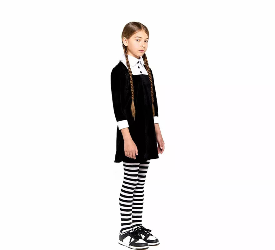 Translation missing: de.Disfraz de Niña Siniestra de Terciopelo para niña