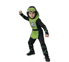 Grünes Kobra-Ninja-Kostüm für Kinder