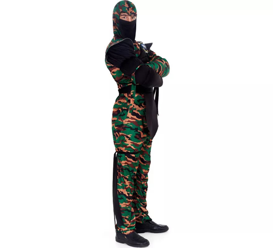 Translation missing: de.Disfraz de Ninja Comando Camuflaje para hombre