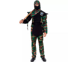 Camouflage Commando Ninja Kostüm für Herren