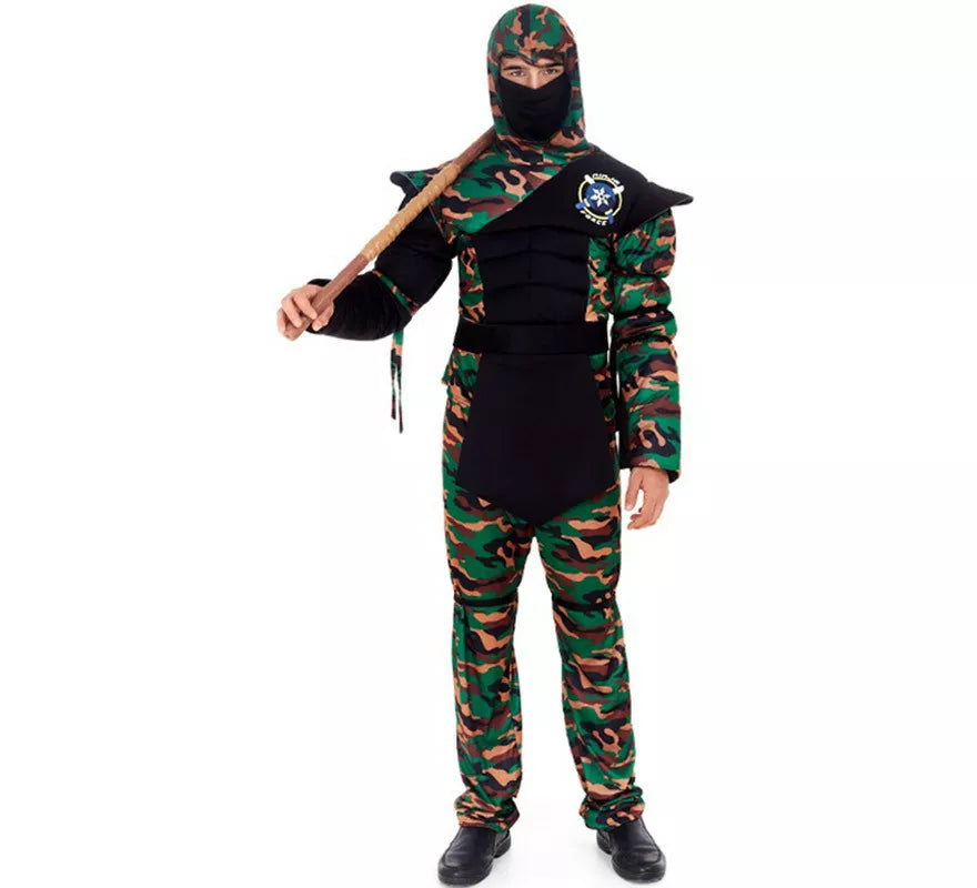 Translation missing: de.Disfraz de Ninja Comando Camuflaje para hombre