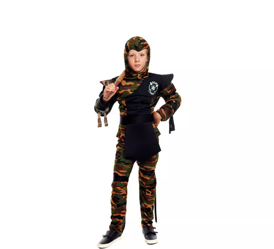 Translation missing: de.Disfraz de Ninja Comando Camuflaje para niño