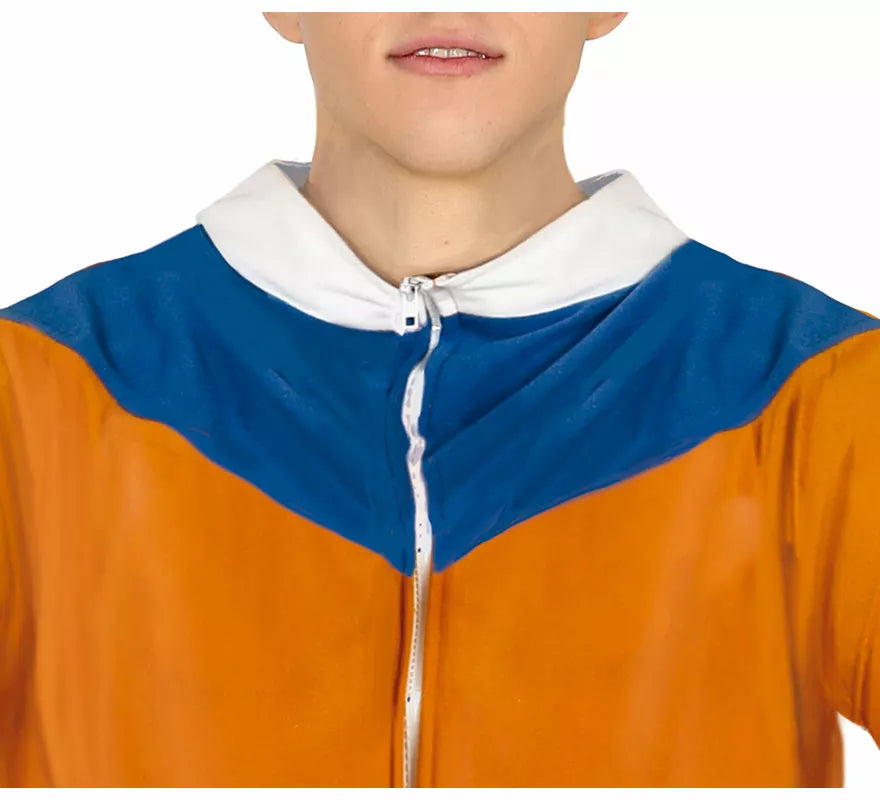 Translation missing: de.Disfraz de Ninja de Anime Naranja y Azul para adolescente