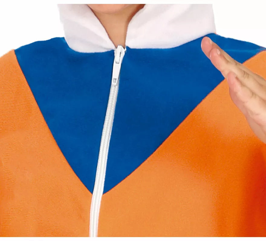 Translation missing: de.Disfraz de Ninja de Anime Naranja y Azul para niño