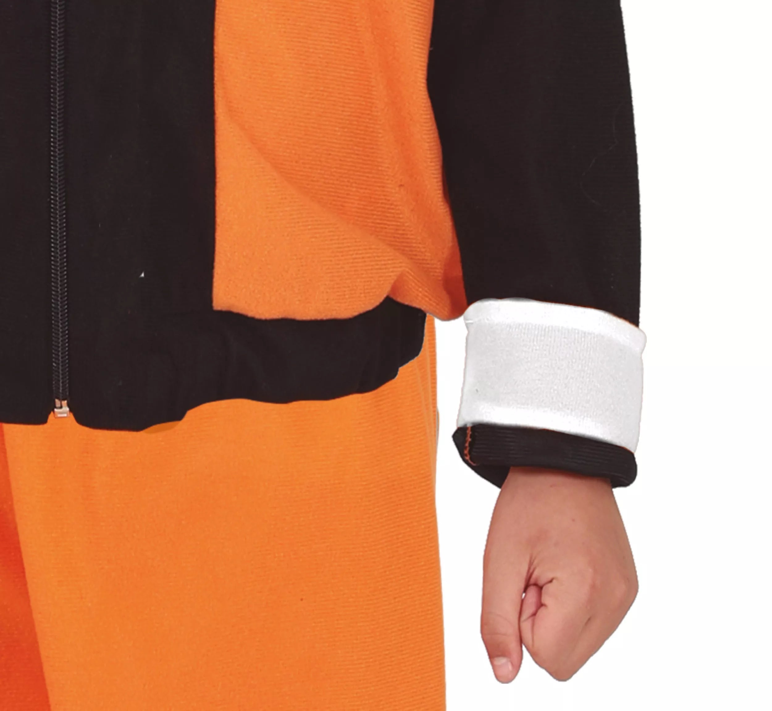 Translation missing: de.Disfraz de Ninja de Anime Naranja y Negro para adolescente