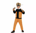 Disfraz de Ninja de Anime Naranja y Negro para niño