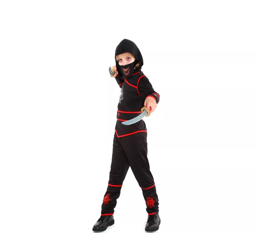 Translation missing: de.Disfraz de Ninja Death negro para niño