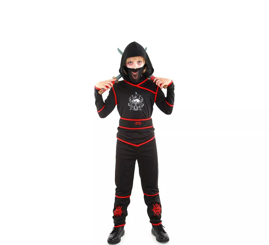 Translation missing: de.Disfraz de Ninja Death negro para niño
